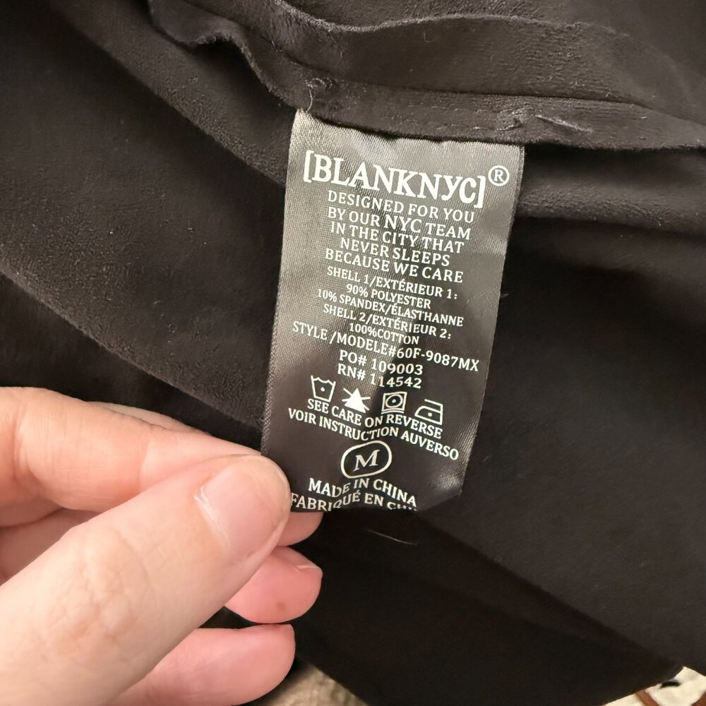 BLANKNYC Black Convertible Drape Jacket | Magnetic Cowl Neck Size M - Picture 13 of 14
